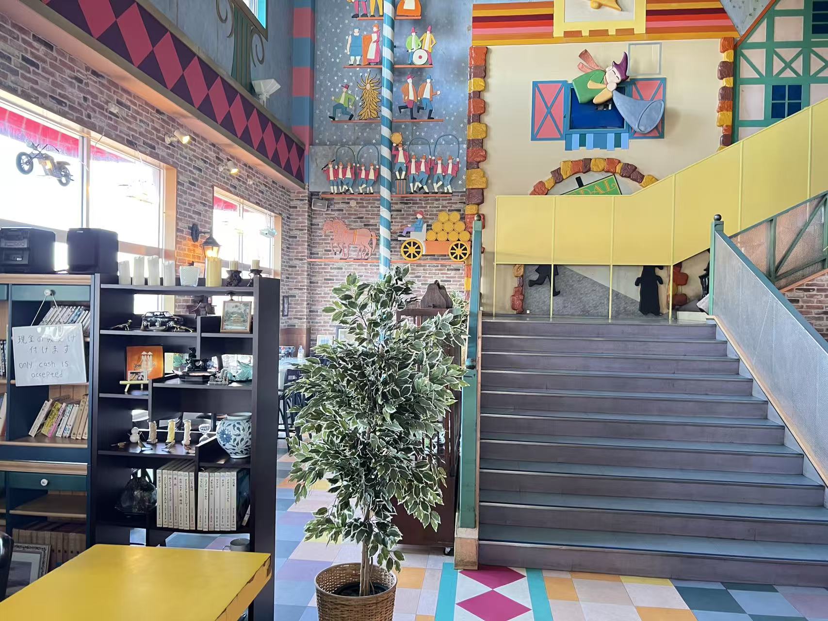 富士山とレストラン